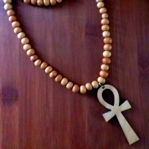 1PC Beautiful Mediation Bead Ankh Necklace - Picture 6 of 6